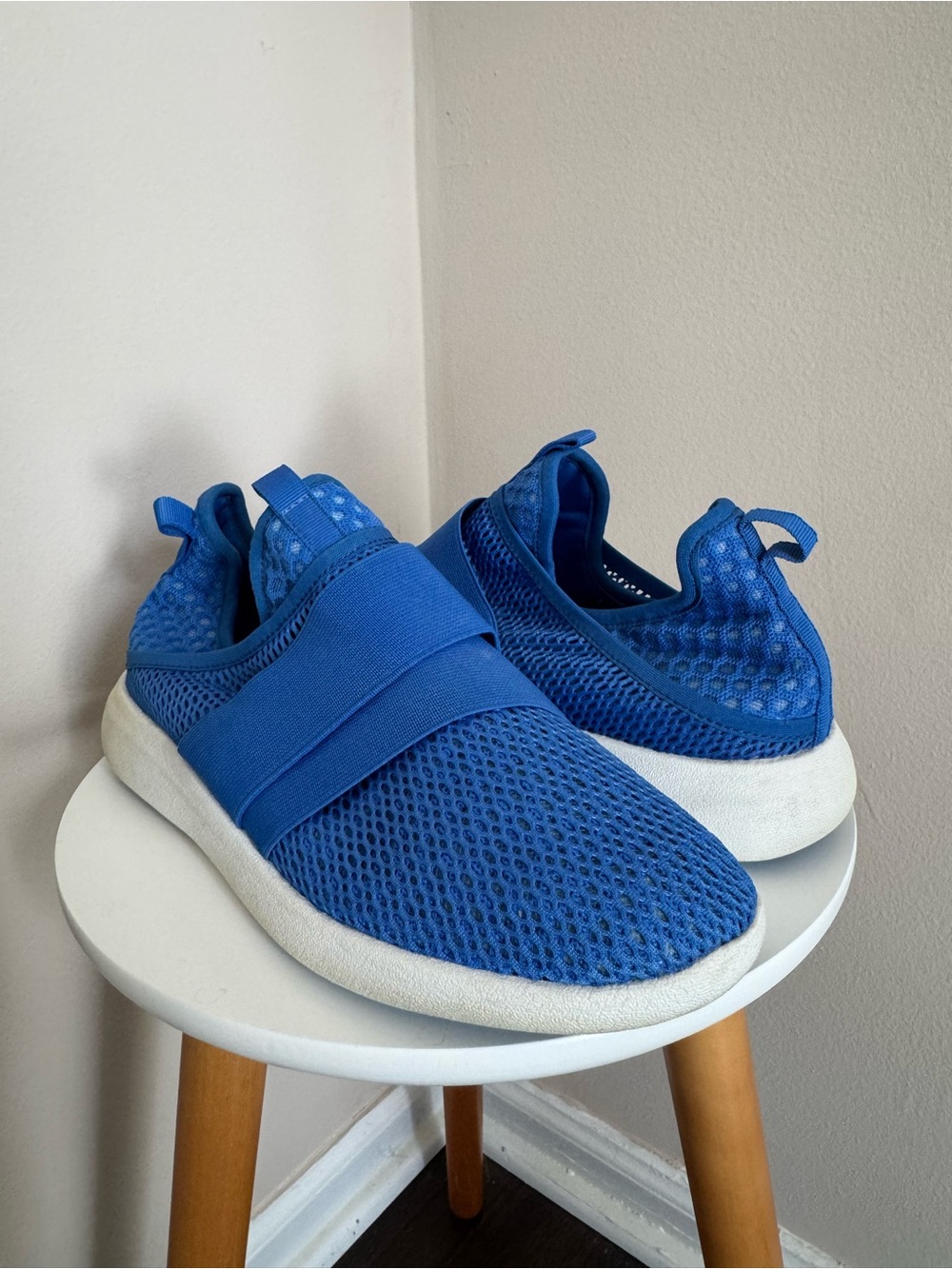 Aldo Blue Slip-On Mesh Sneakers